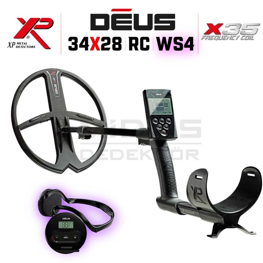 DEUS 34X28CM X35 BAŞLIK,ANA KONTROL ÜNİTESİ,WS4 KULAKLIK