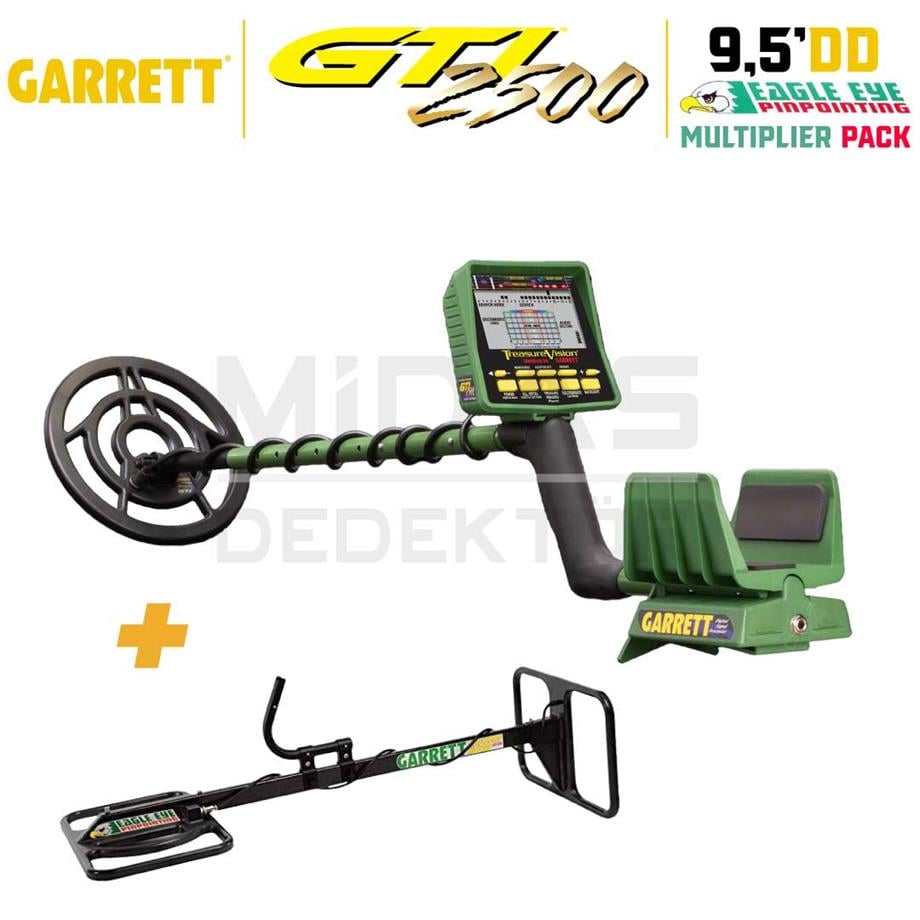 GTI 2500 DEFİNE DEDEKTÖRÜ TREASURE HOUND EAGLE EYE DEPTH MULTİPLİER PAKET (9,5 İNCH VE EAGLEEYE BAŞLIK)