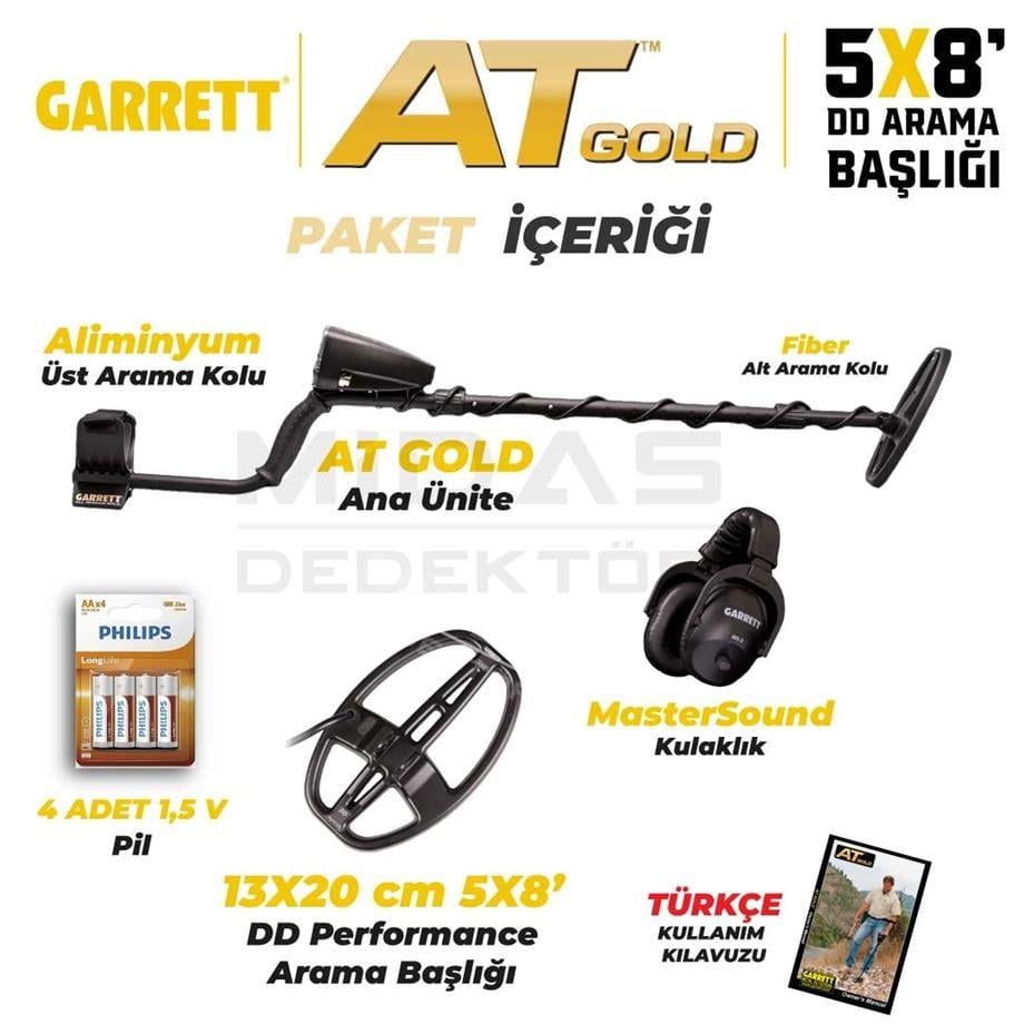 Kiralık At Gold Dedektör 5x8'' DD + Ms-2 Kulaklıklı