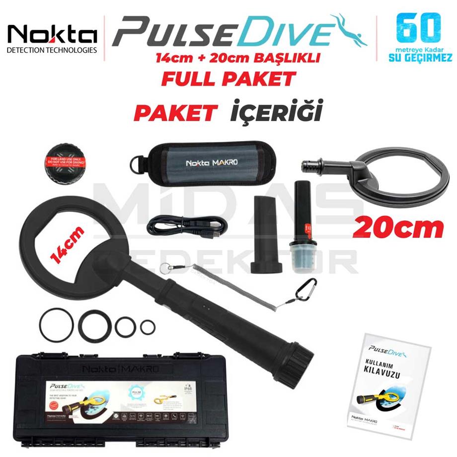 PULSEDIVE SCUBA 2 Lİ SET + 20CM BAŞLIK SİYAH