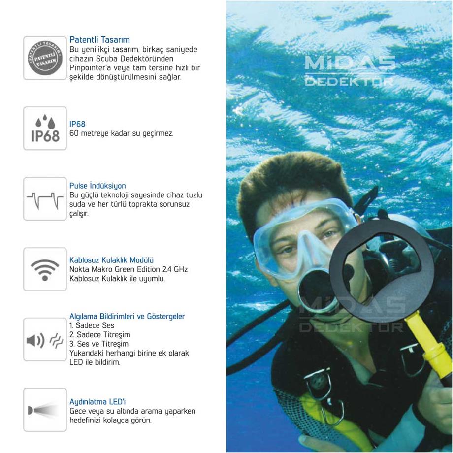 PULSEDIVE SCUBA TEKLİ 20CM SARI