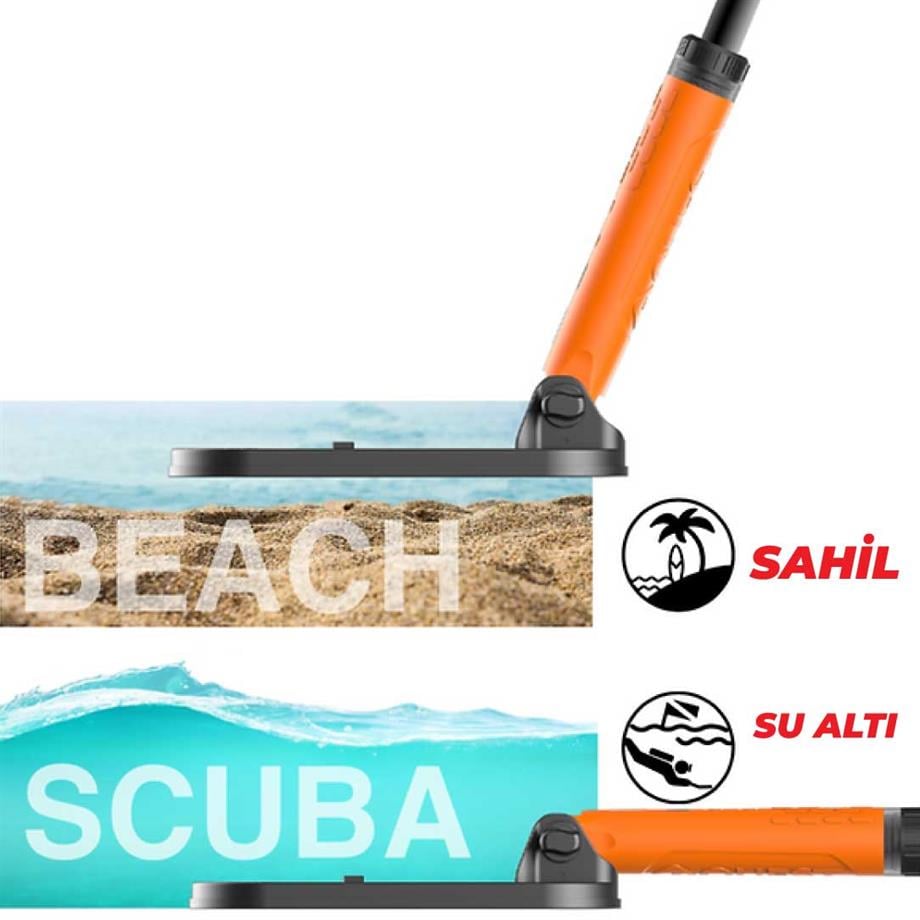 SCUBA TECTOR PRO SU ALTI DEDEKTÖRÜ&SAHİL ARAMA DEDEKTÖRÜ - 20 CM BAŞLIKLI