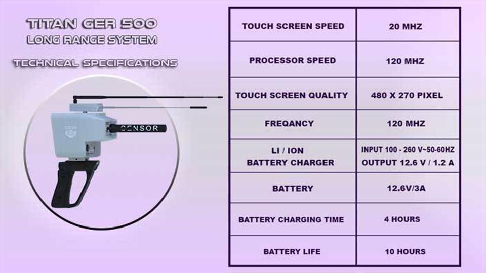 TITAN GER - 500 PLUS DEVİCE DEĞERLİ TAŞ DEDEKTÖRÜ