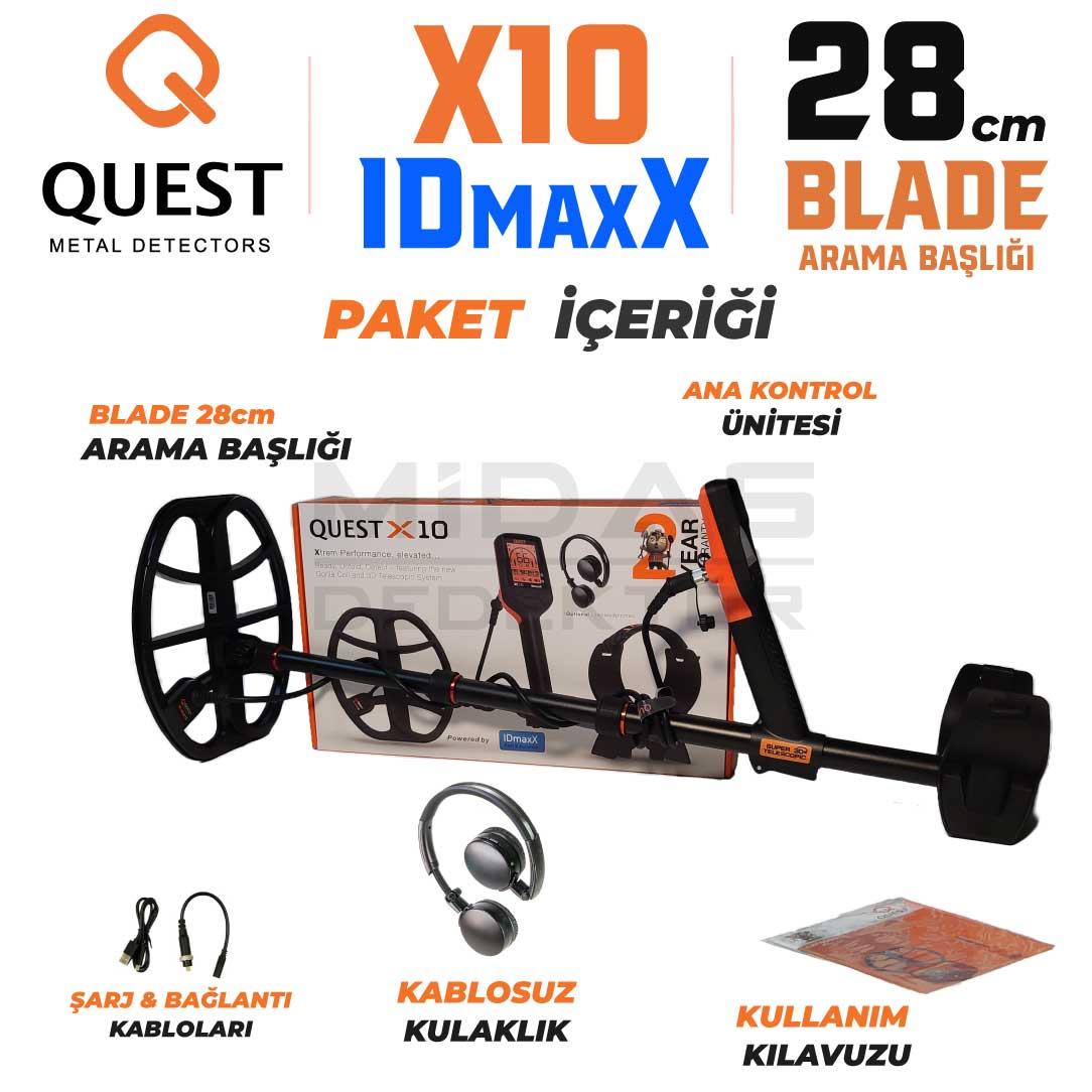 X10 IDmaxX Dedektör + Kulaklık (Avantajlı Paket)