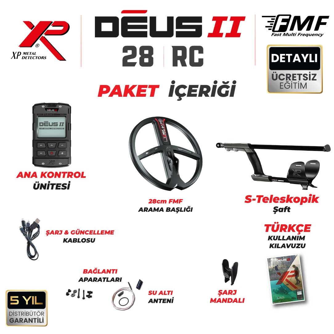 DEUS 2 28CM FMF BAŞLIK,ANA KONTROL ÜNİTESİ