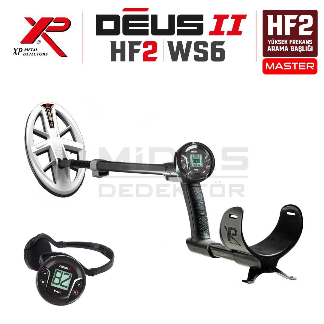 Deus 2 Dedektör - 24x13cm HF2 Başlık, WS6 Master