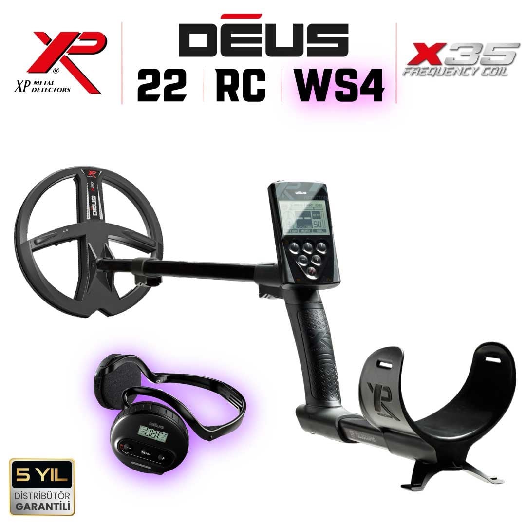 DEUS 22,5CM X35 BAŞLIK,ANA KONTROL ÜNİTESİ,WS4 KULAKLIK