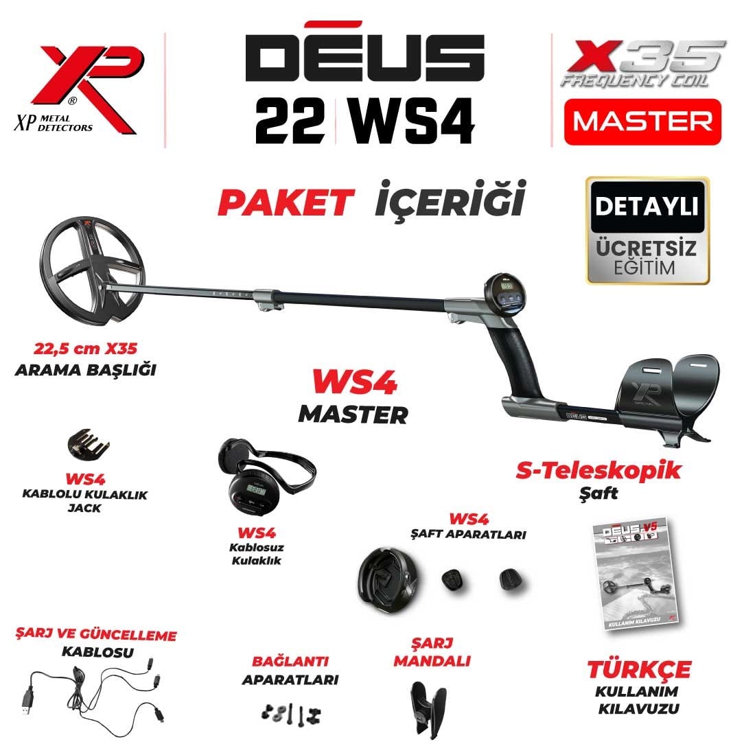 DEUS 22,5CM X35 BAŞLIK,WS4 MASTER