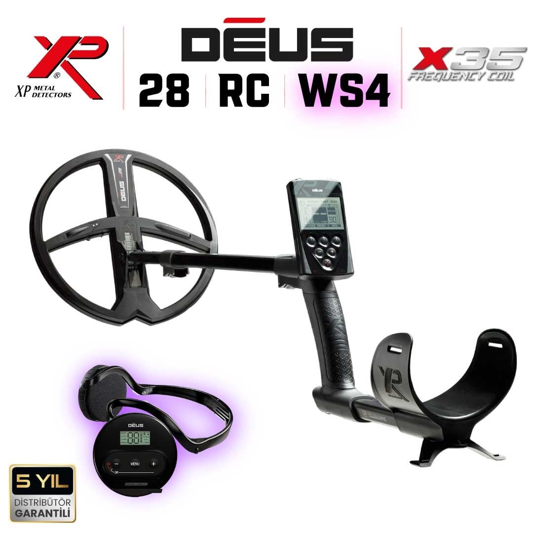 DEUS 28CM X35 BAŞLIK,ANA KONTROL ÜNİTESİ,WS4 KULAKLIK