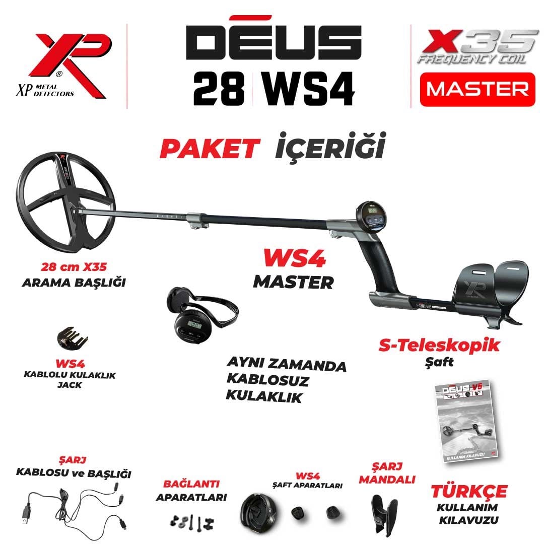DEUS 28CM X35 BAŞLIK,WS4 MASTER