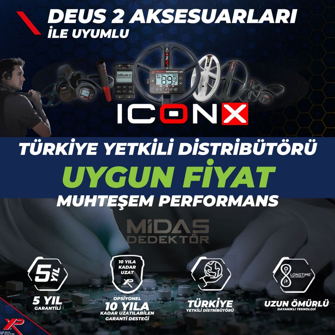 XP ICONX Dedektör – FULL Paket WSA ST Kulaklık