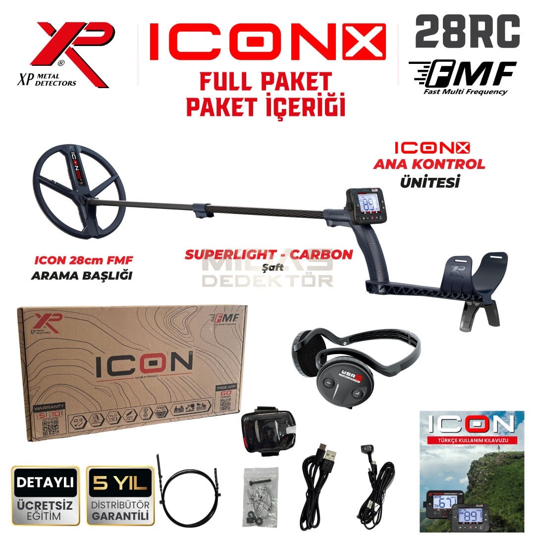 XP ICONX Dedektör – FULL Paket WSA ST Kulaklık