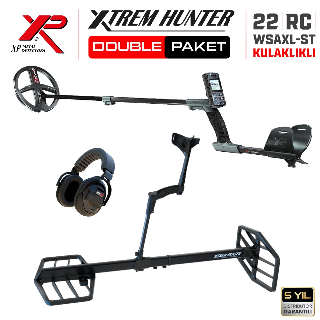 Xtrem Hunter Dedektör - DOUBLE PAKET WSAXL - ST Kulaklıklı