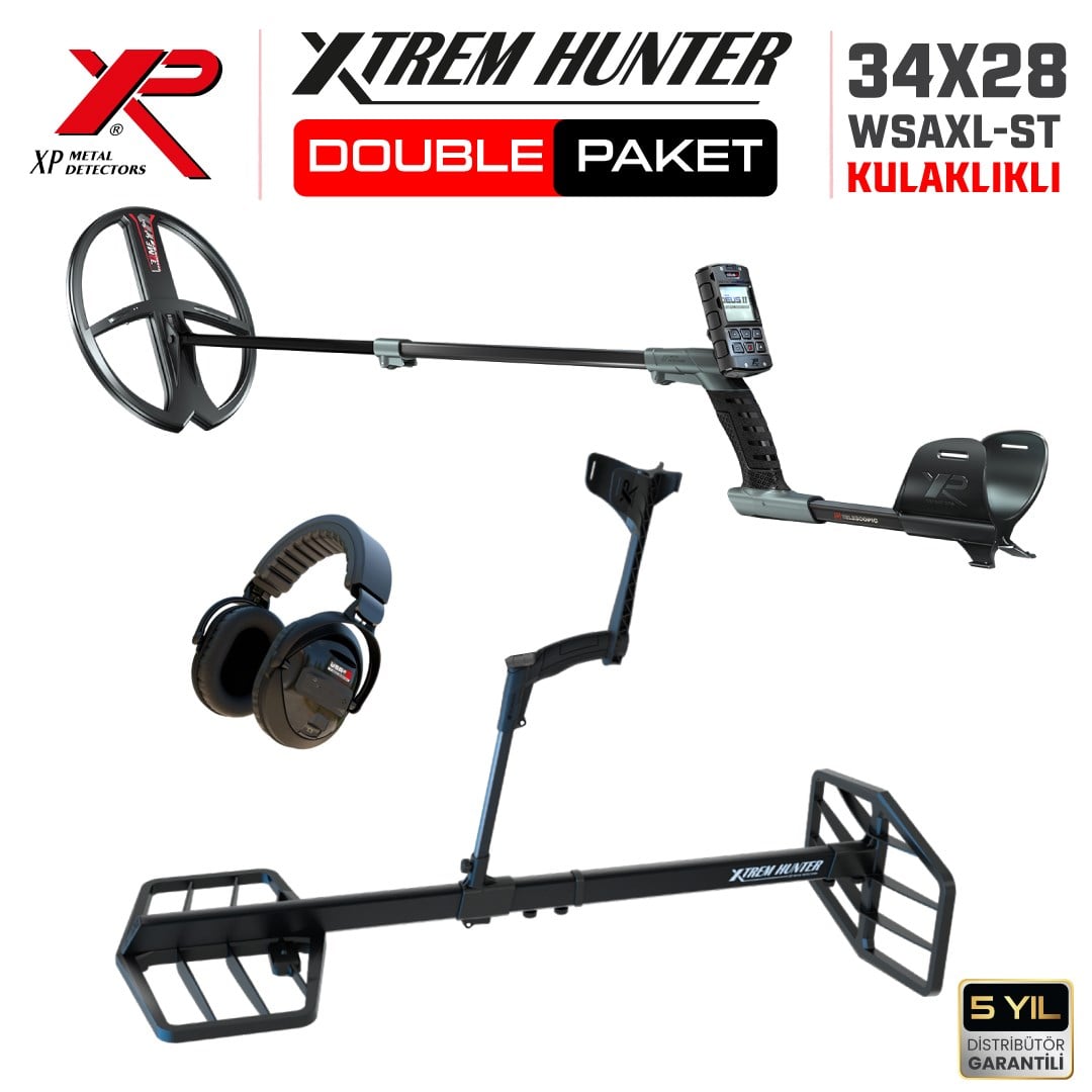 Xtrem Hunter Dedektör - DOUBLE PAKET WSAXL - ST Kulaklıklı