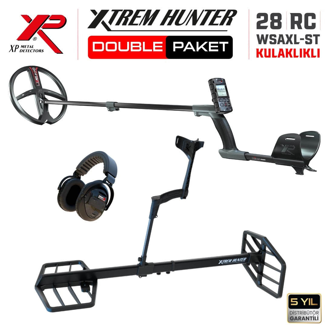 Xtrem Hunter Dedektör - DOUBLE PAKET WSAXL - ST Kulaklıklı