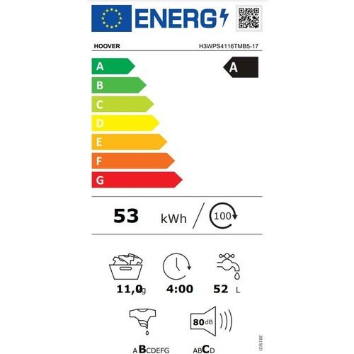 Hoover H3WPS4116TMB5-17 11 kg 1400 Devir Çamaşır Makinesi