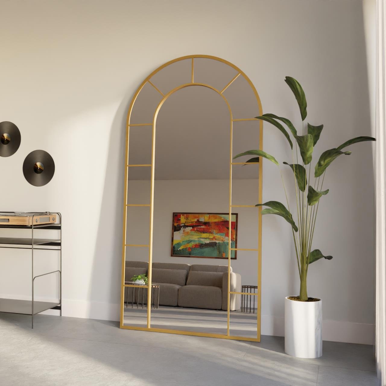 Puente Gold Dekoratif Ayna