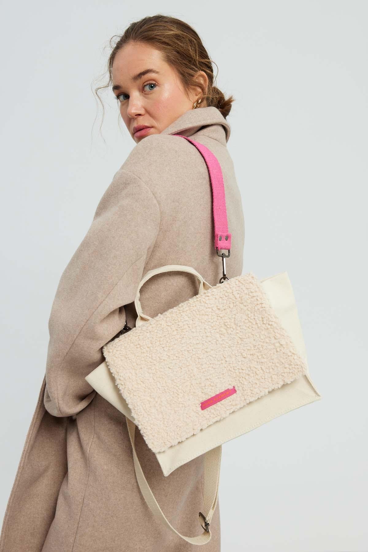 Huge Cuvert Teddy Ecru Bag Special Edition