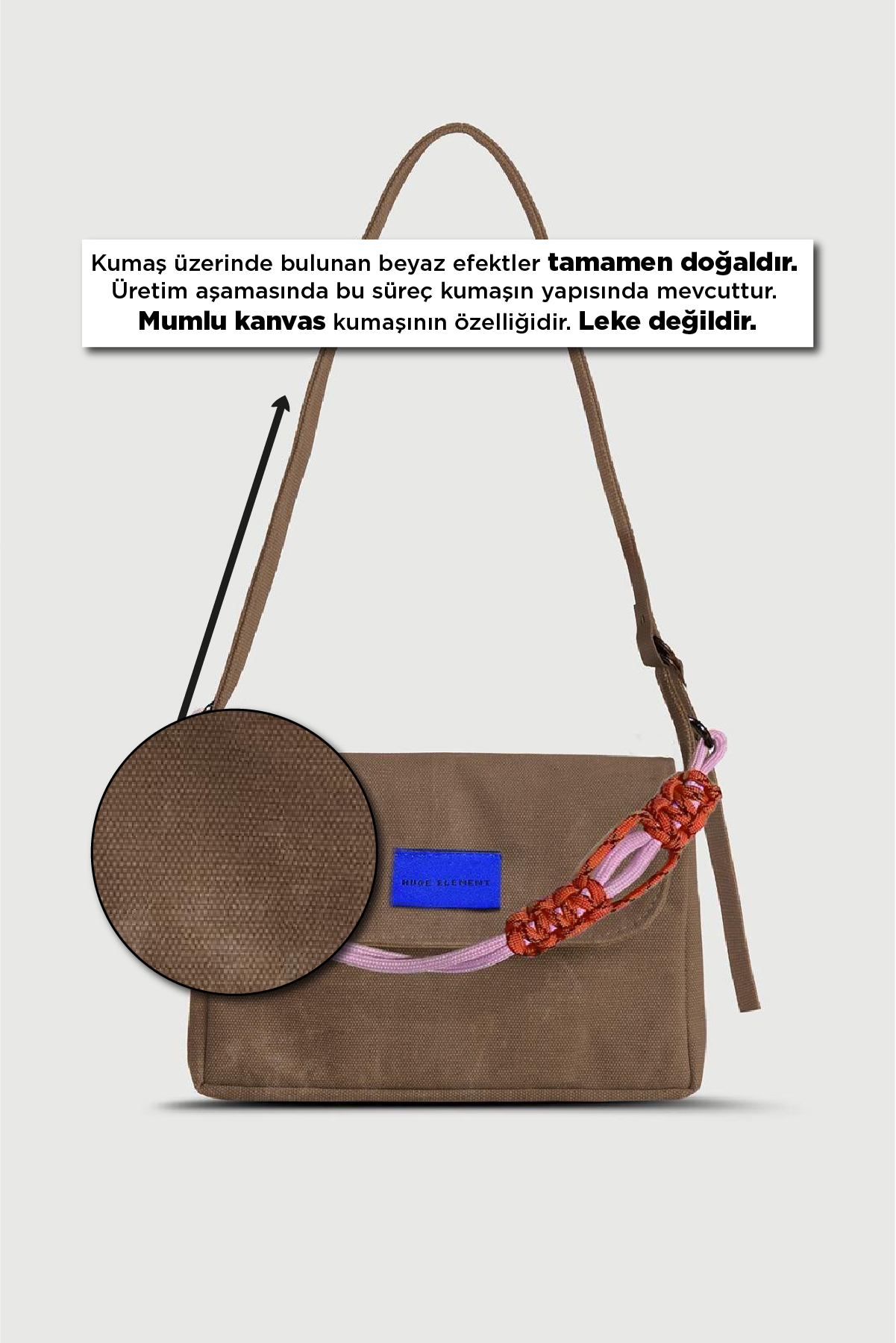 Huge Element Groode Bag Kahverengi