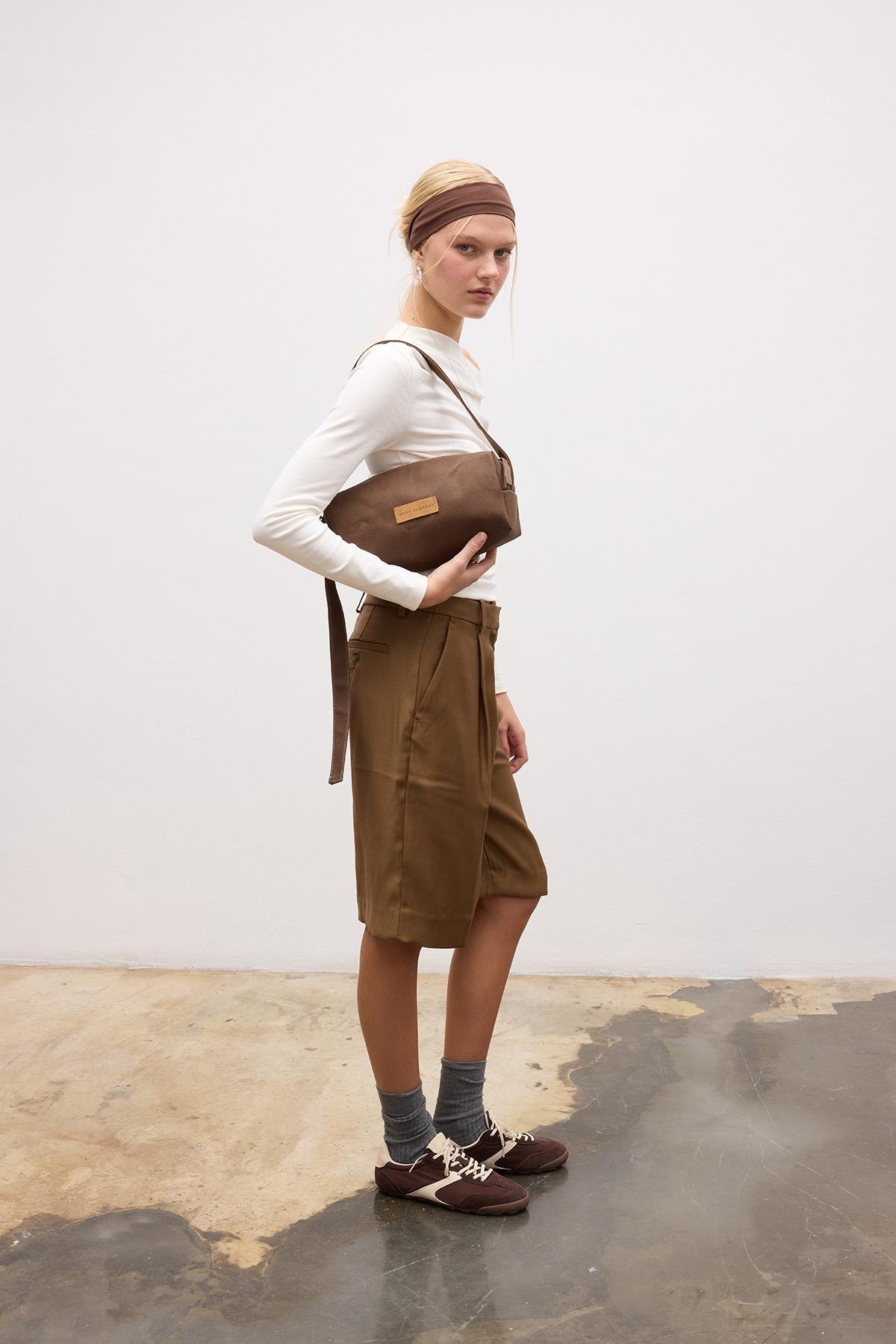 Huge Latice Bag Brown