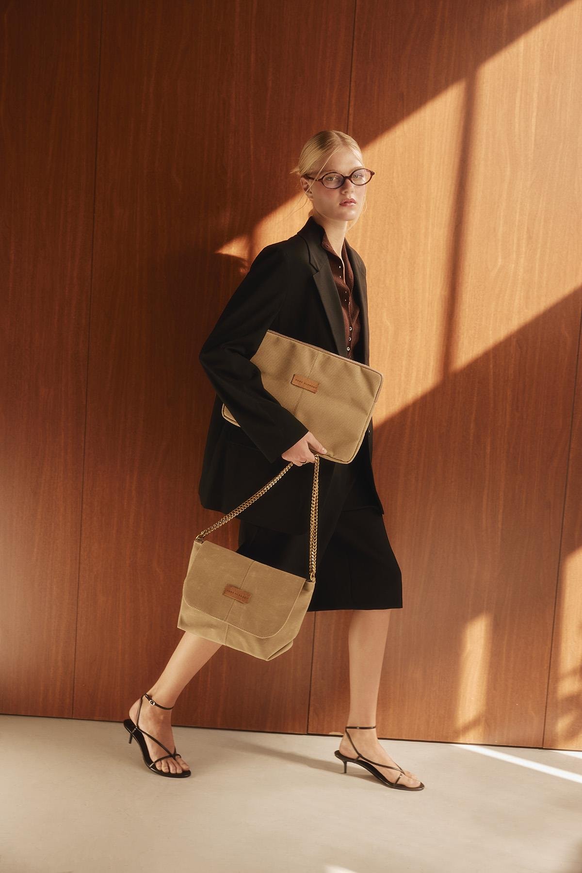 Huge Mocka Medium Bag Beige