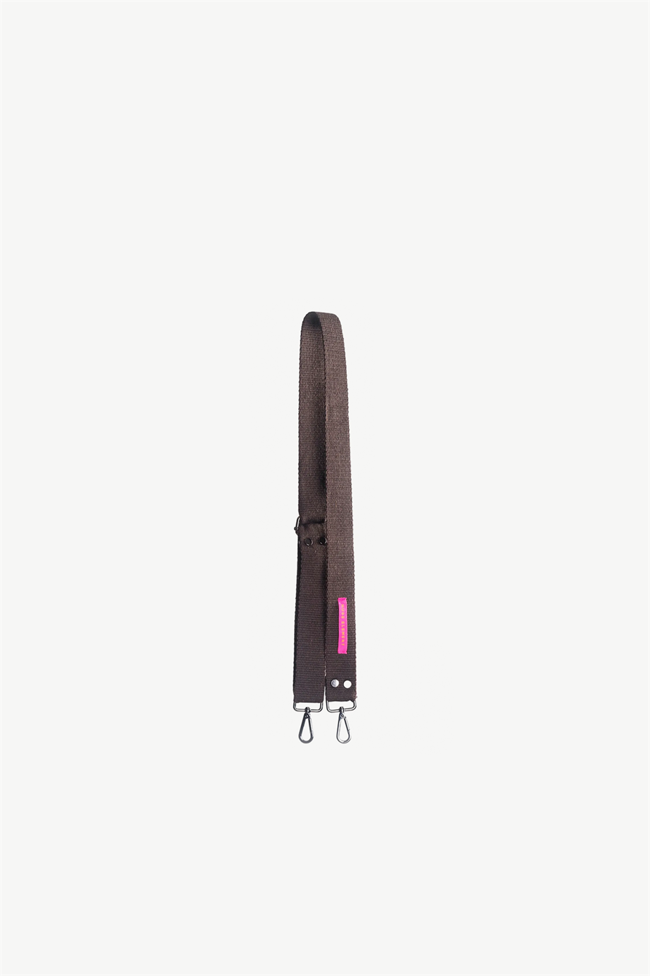 Huge Narrow Woven Bag Strap Brown