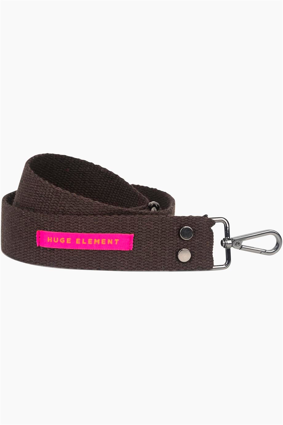 Huge Narrow Woven Bag Strap Brown