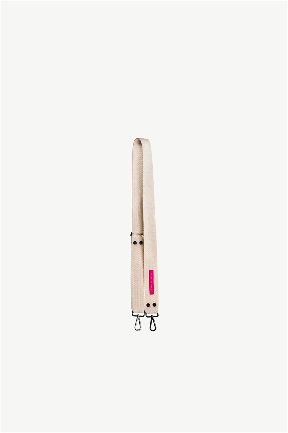 Huge Narrow Woven Bag Strap Ecru