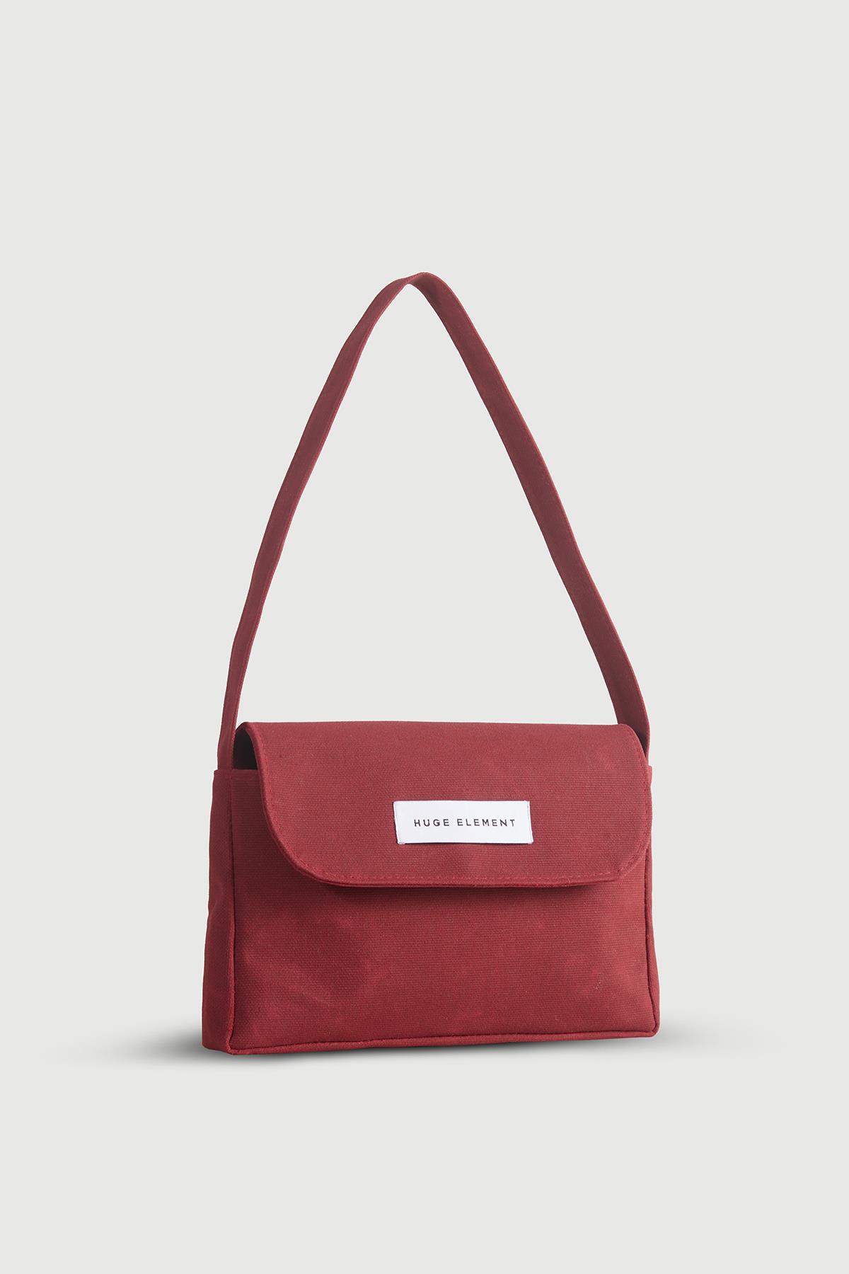 Huge Nutsai Bag Claret Red