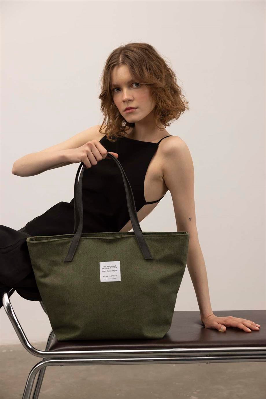 Huge Phoebe Green Bag