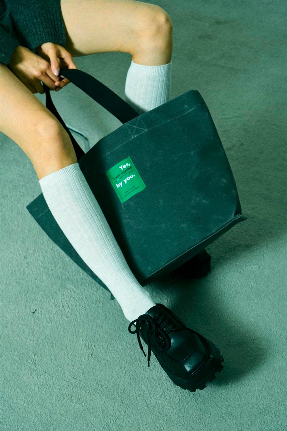 Huge Rised Bag Anthracite
