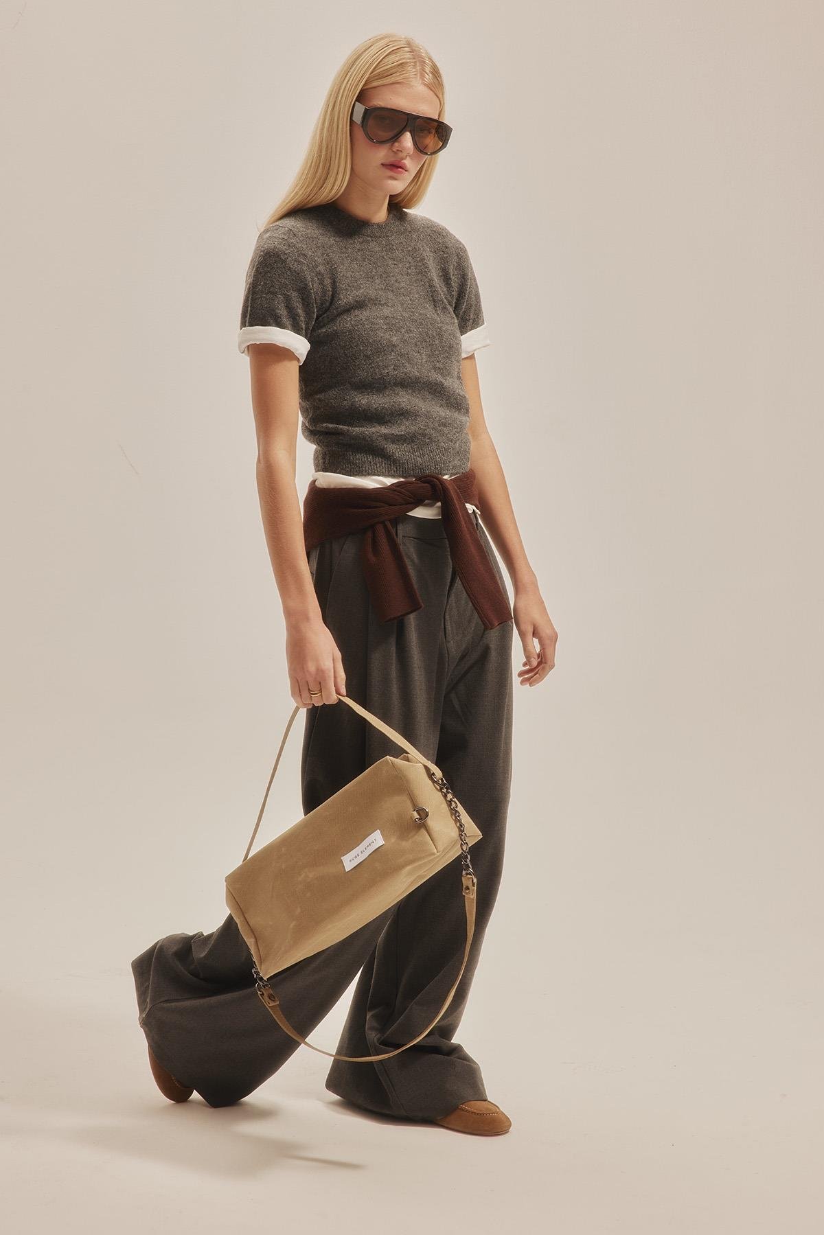 Huge Sanre Medium Bag Beige