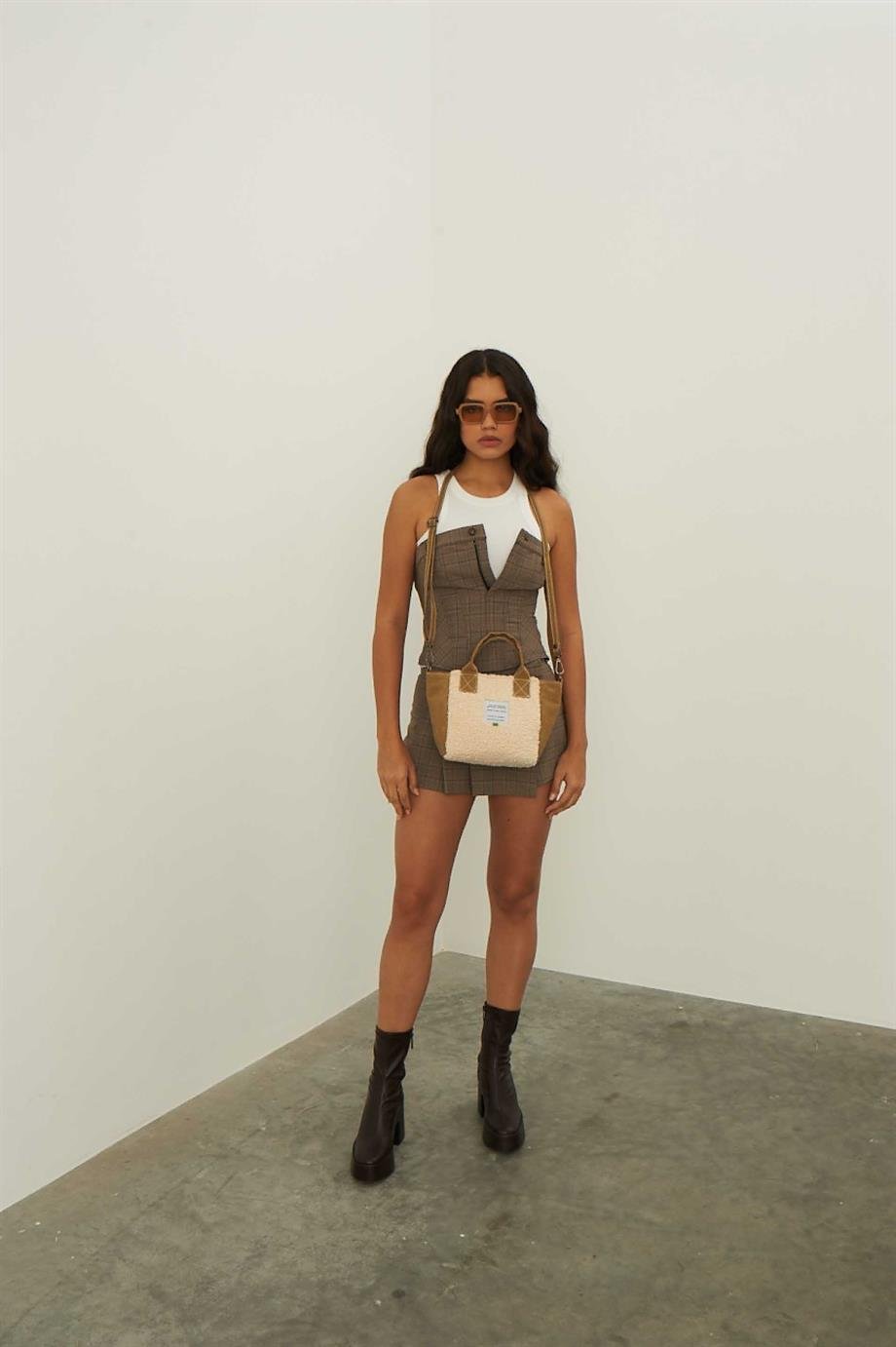 Huge Teddy Small Bag Bege