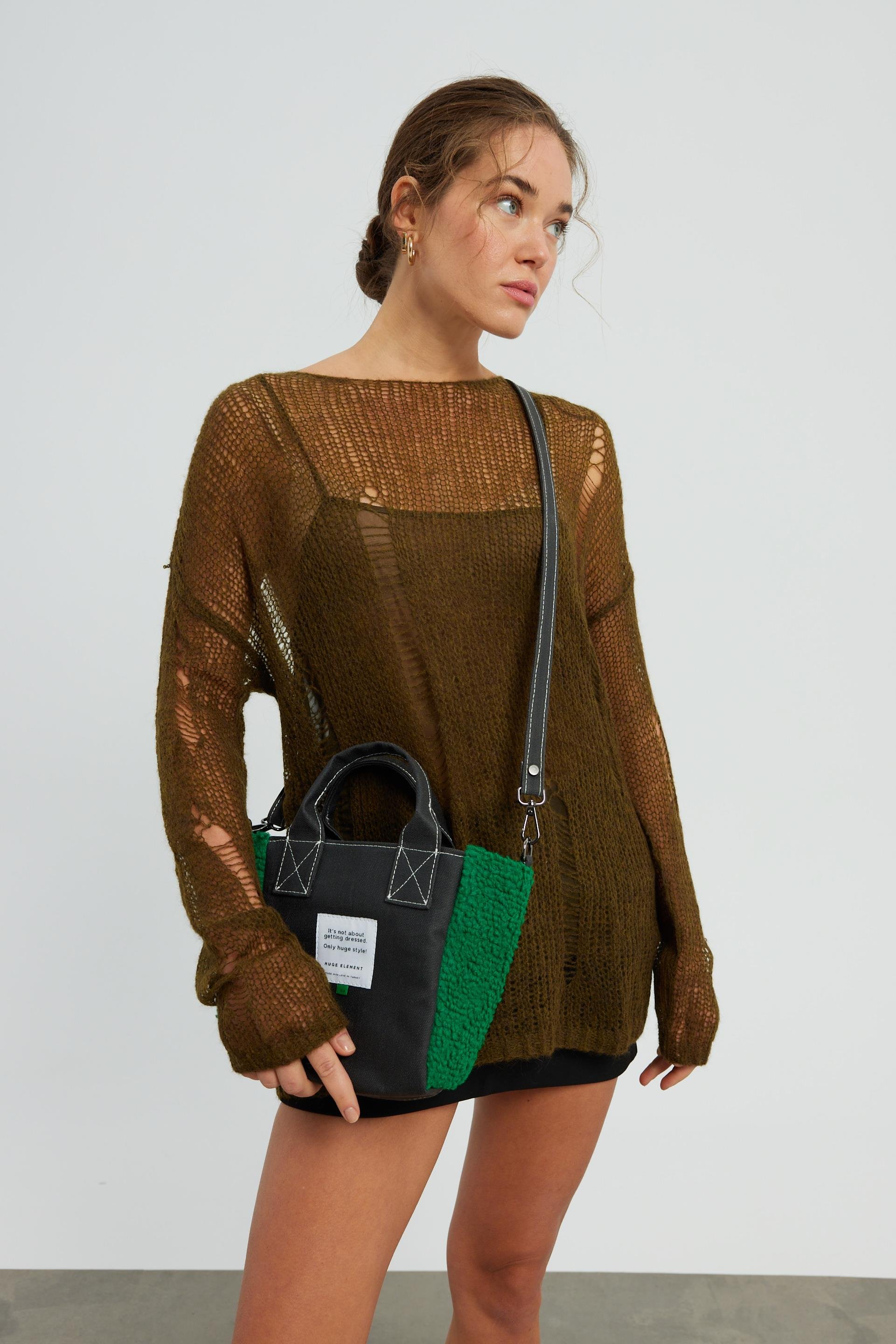 Huge Teddy Small Bag Black