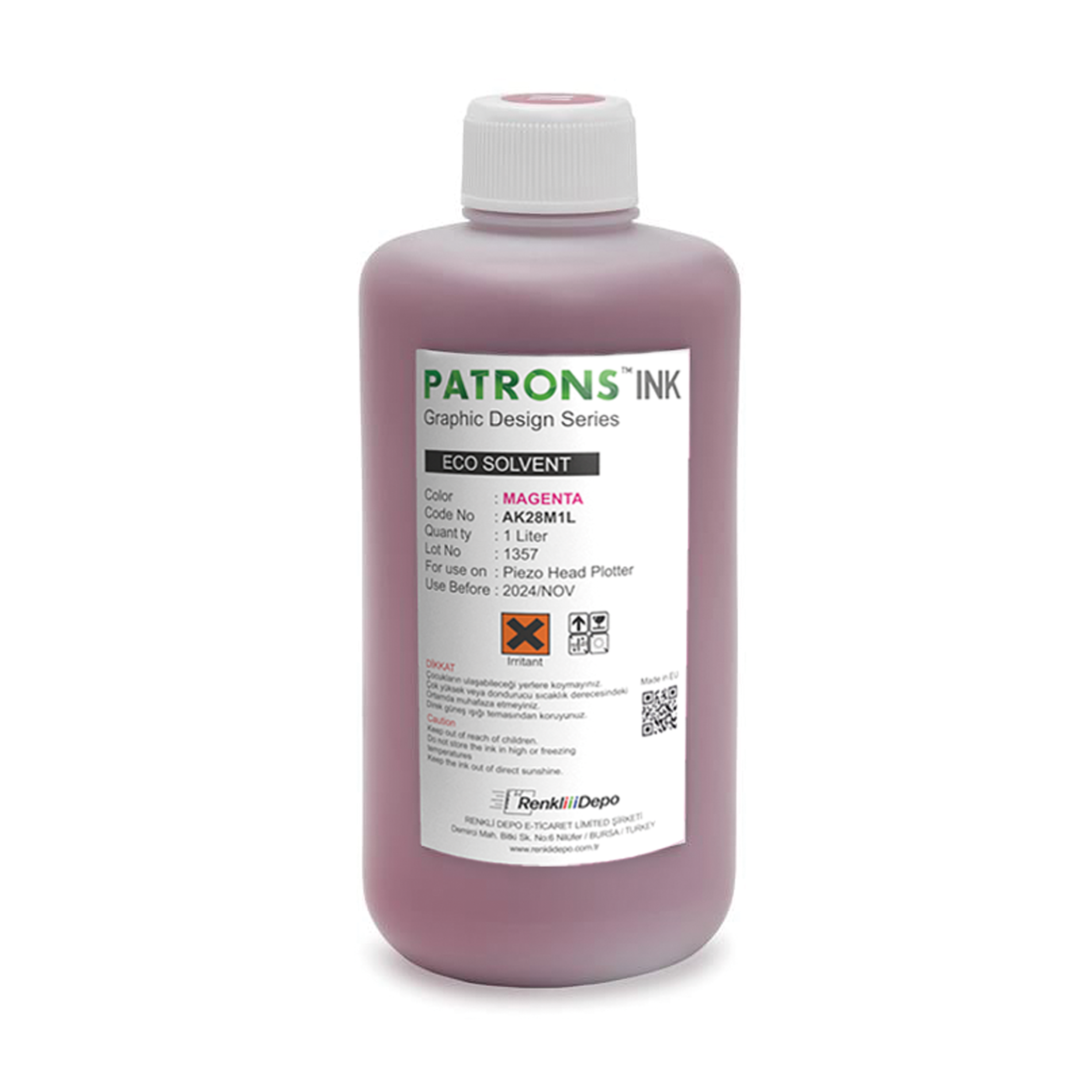PATRONS Eco Solvent Serisi Mürekkep Boya