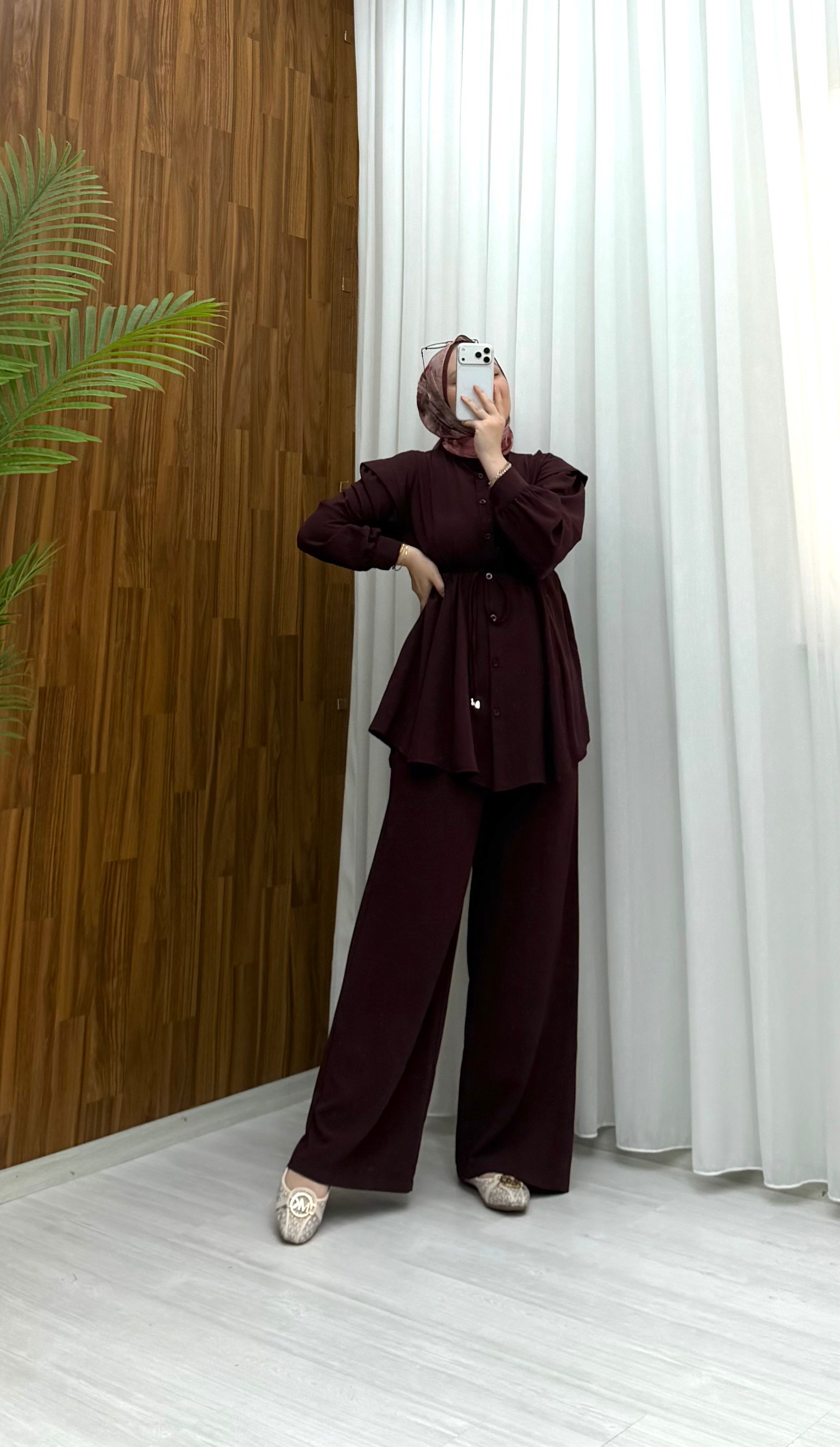 Binay Linda Kumaş  Takım  Bordo 1012 