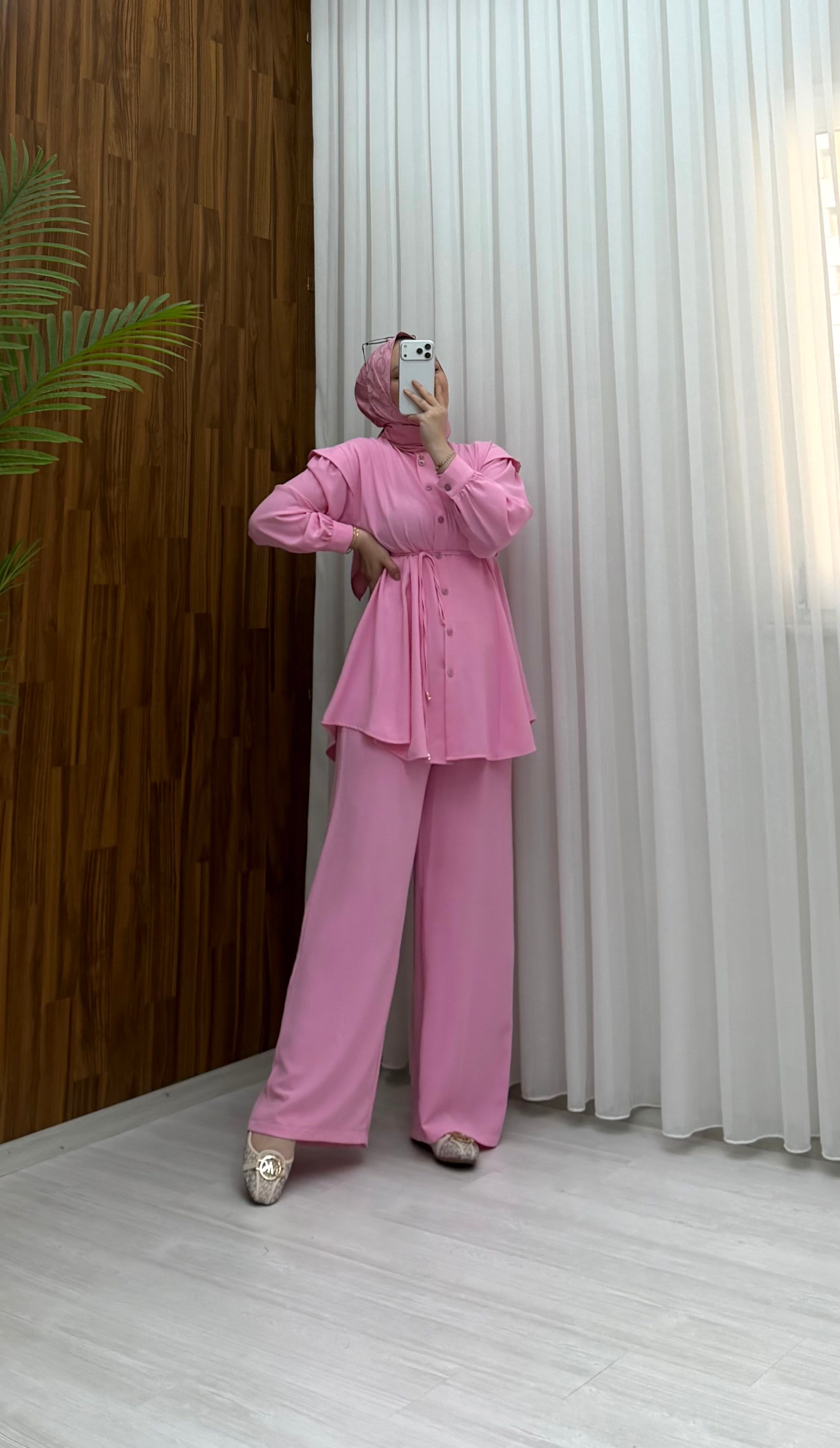 Binay Linda Kumaş  Takım  Pembe 1012 