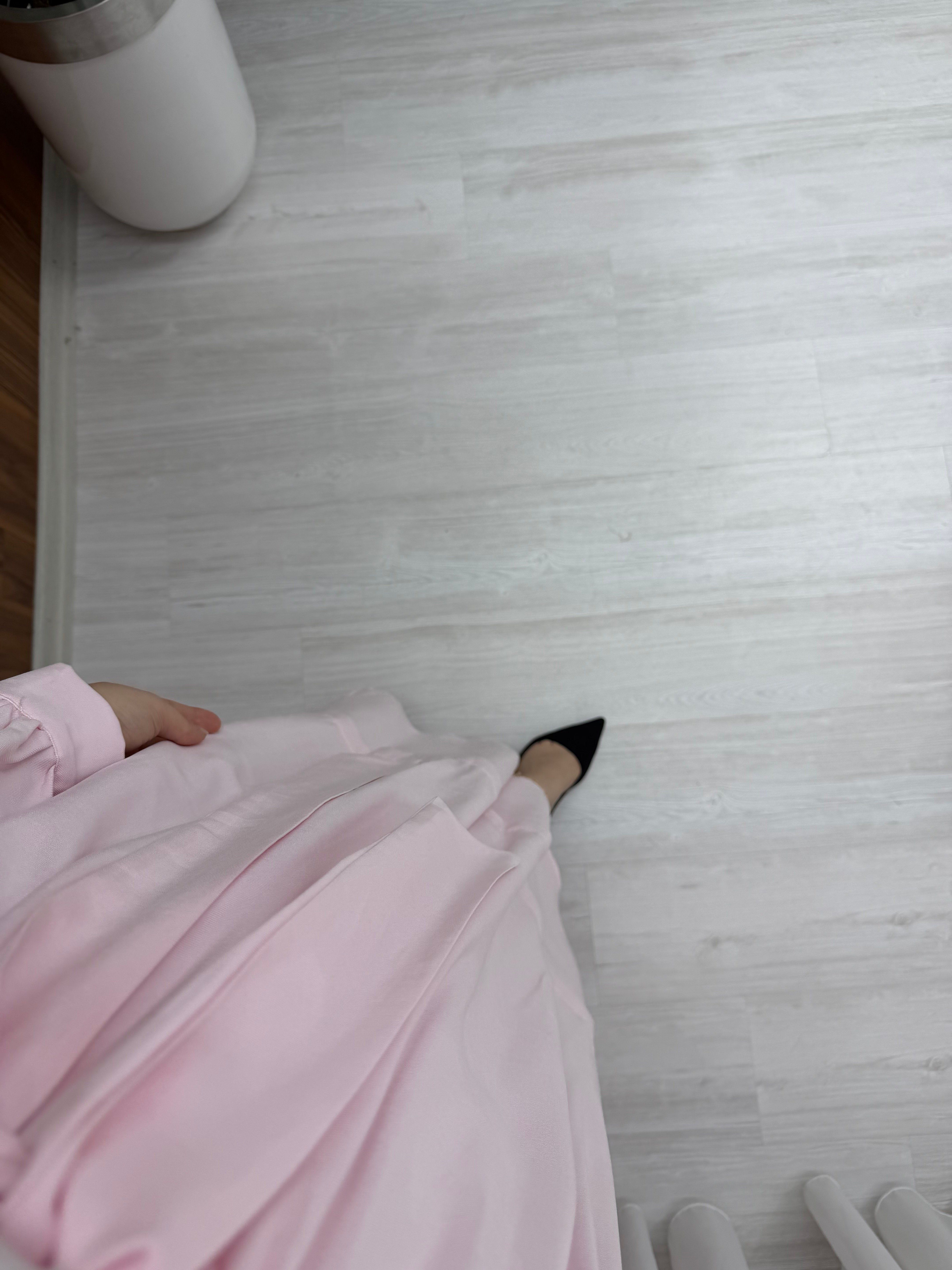 Sole Trikoton Yarım Düğmeli Elbise Pembe  1015 