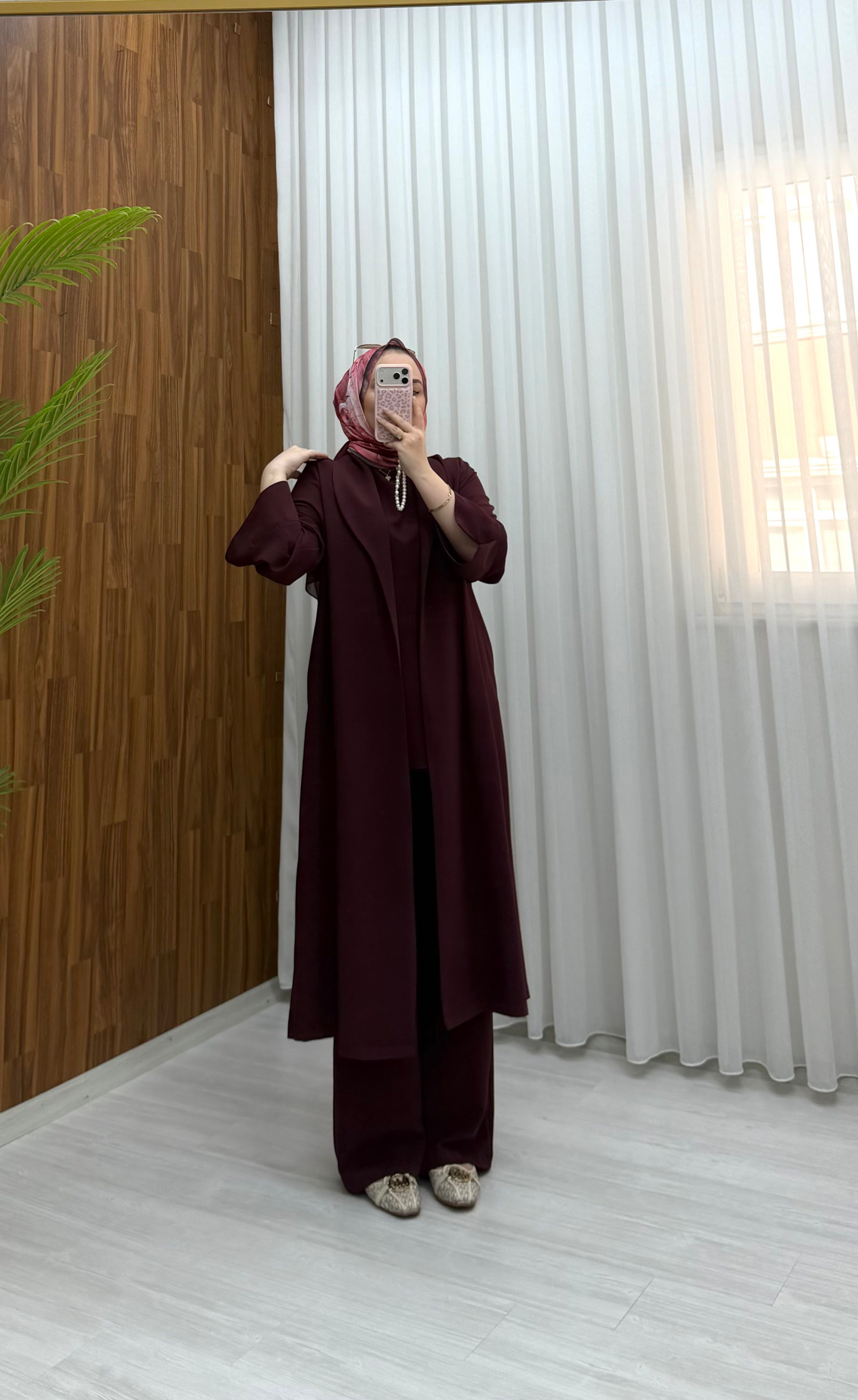 Binay 4'lü Linda Takım Bordo 1044 