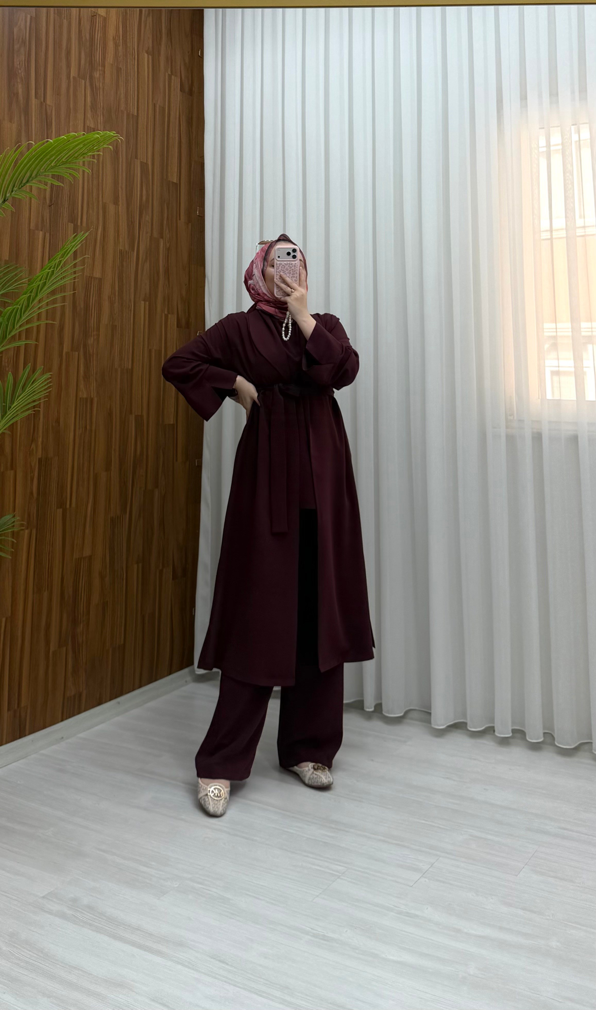 Binay 4'lü Linda Takım Bordo 1044 