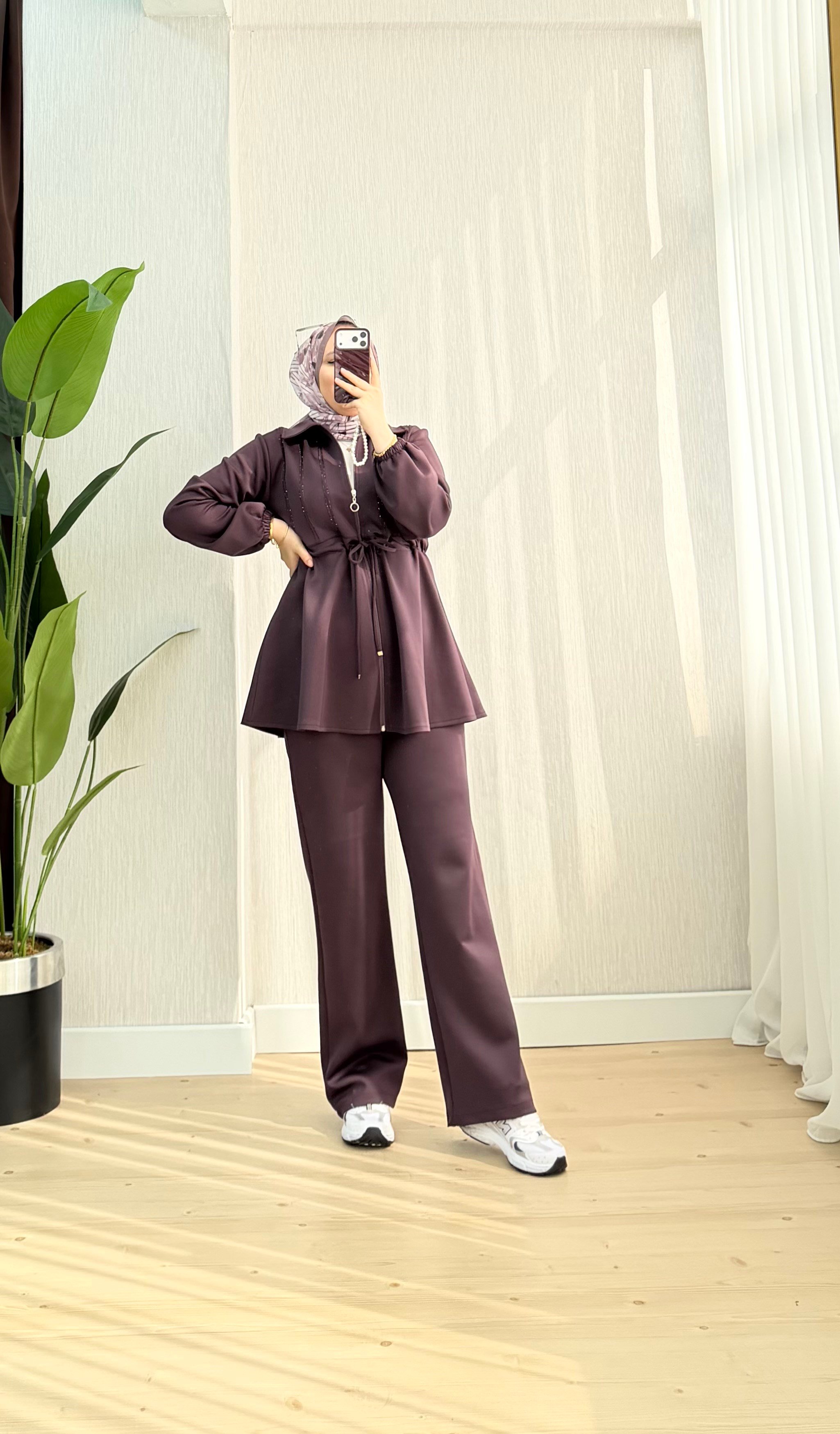 Binay Scuba Taş Şerit Takım Bordo 1046 