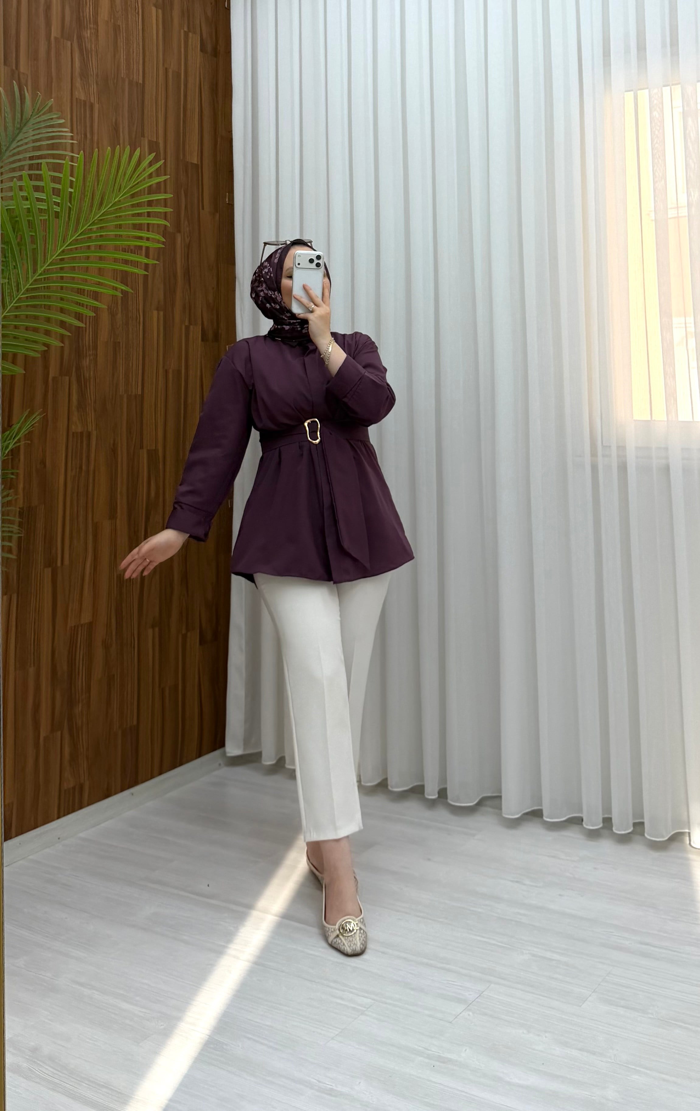 Newshe Toka Detay Tunik Gül Kurusu  1070 