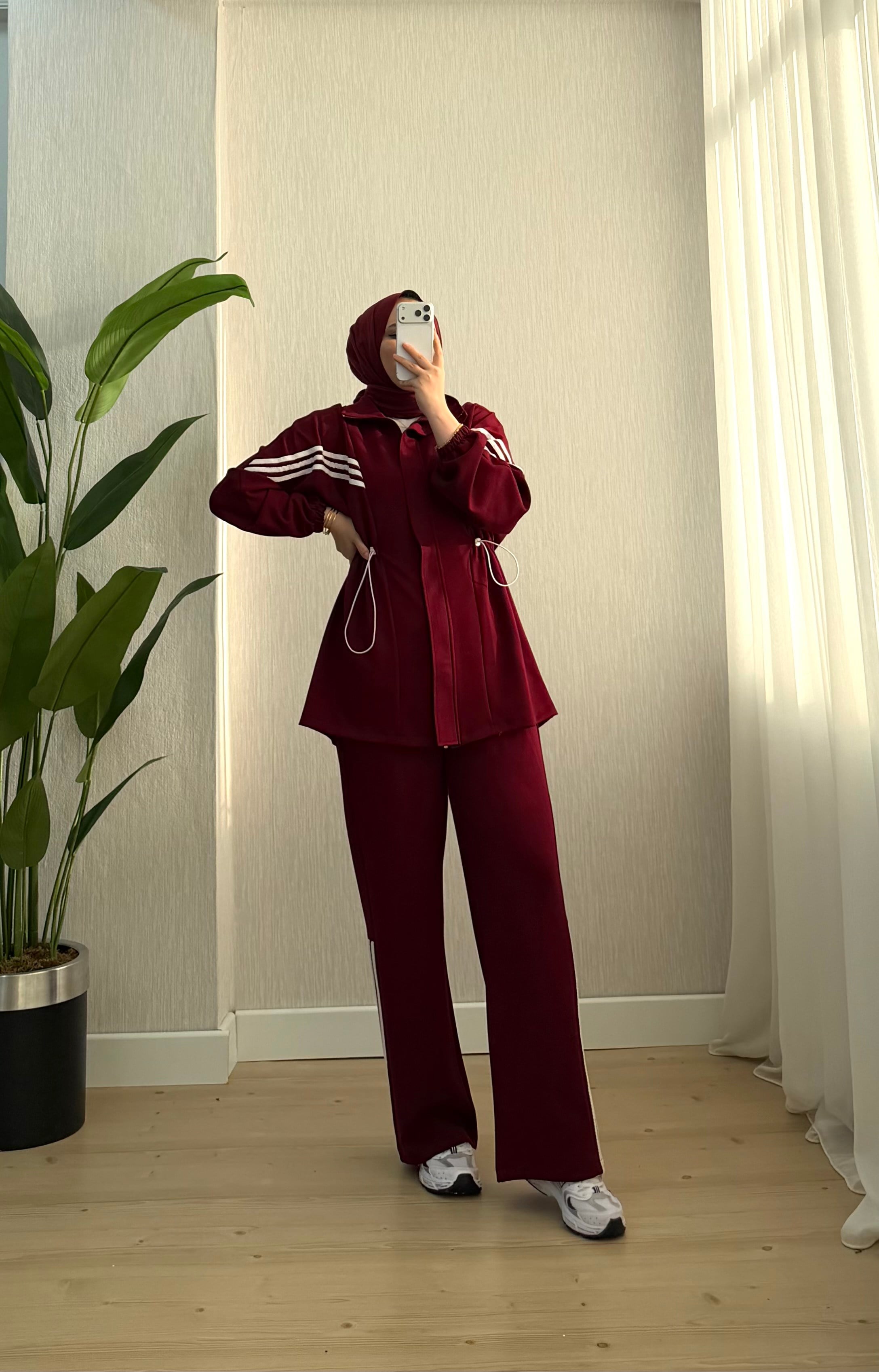 Ngs Şerit Detay Oyshoo Takım Bordo 1111 