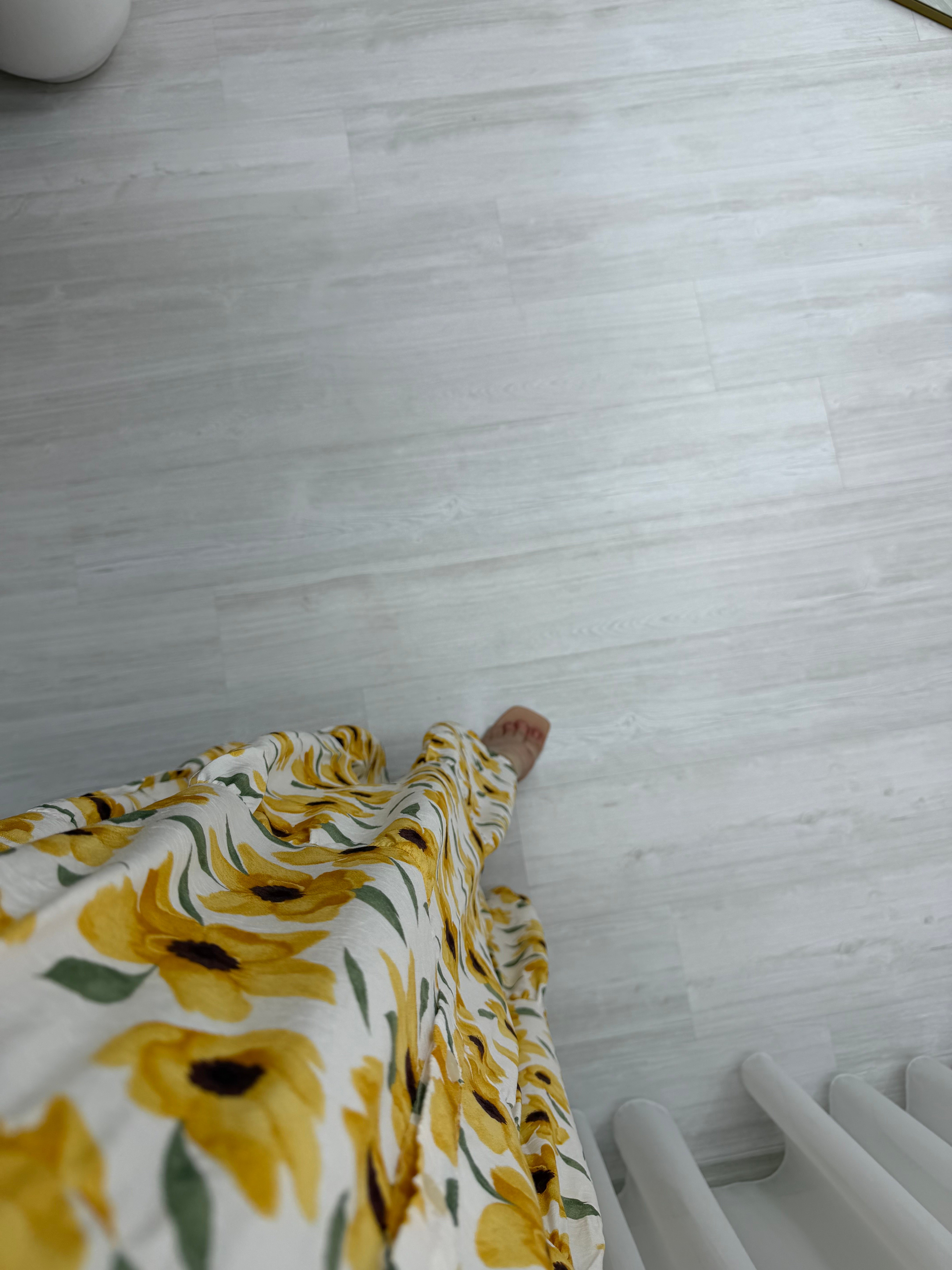 Arshia Desenli Yazlık Owersays Elbise Sarı (B) 1199 