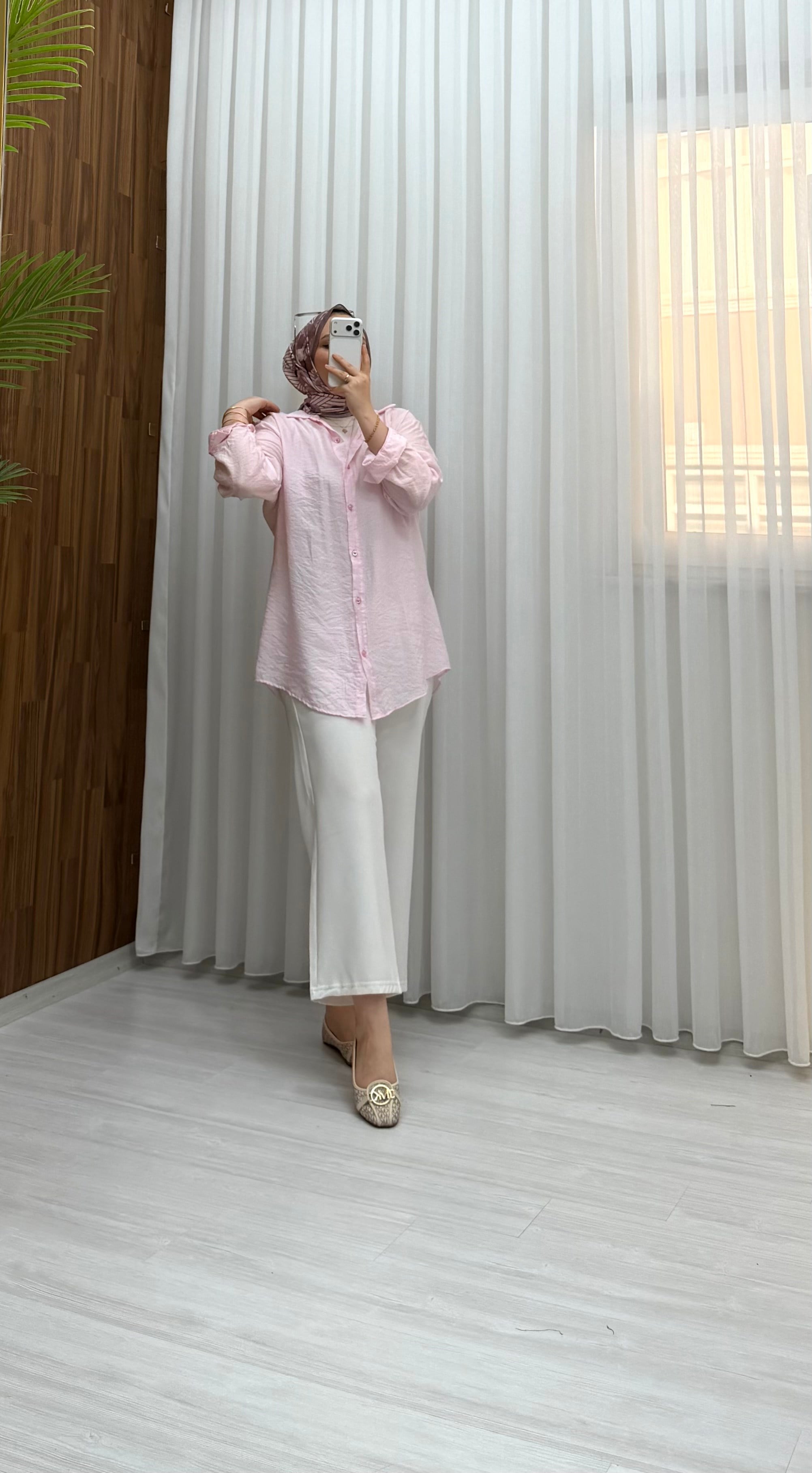 Newshe Yeni Bürümcük Tunik Pembe 1710 