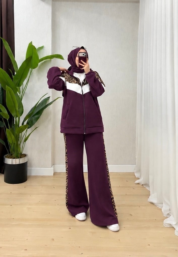 Efulim Şardonlu 3 iplik Takım Bordo 2016 