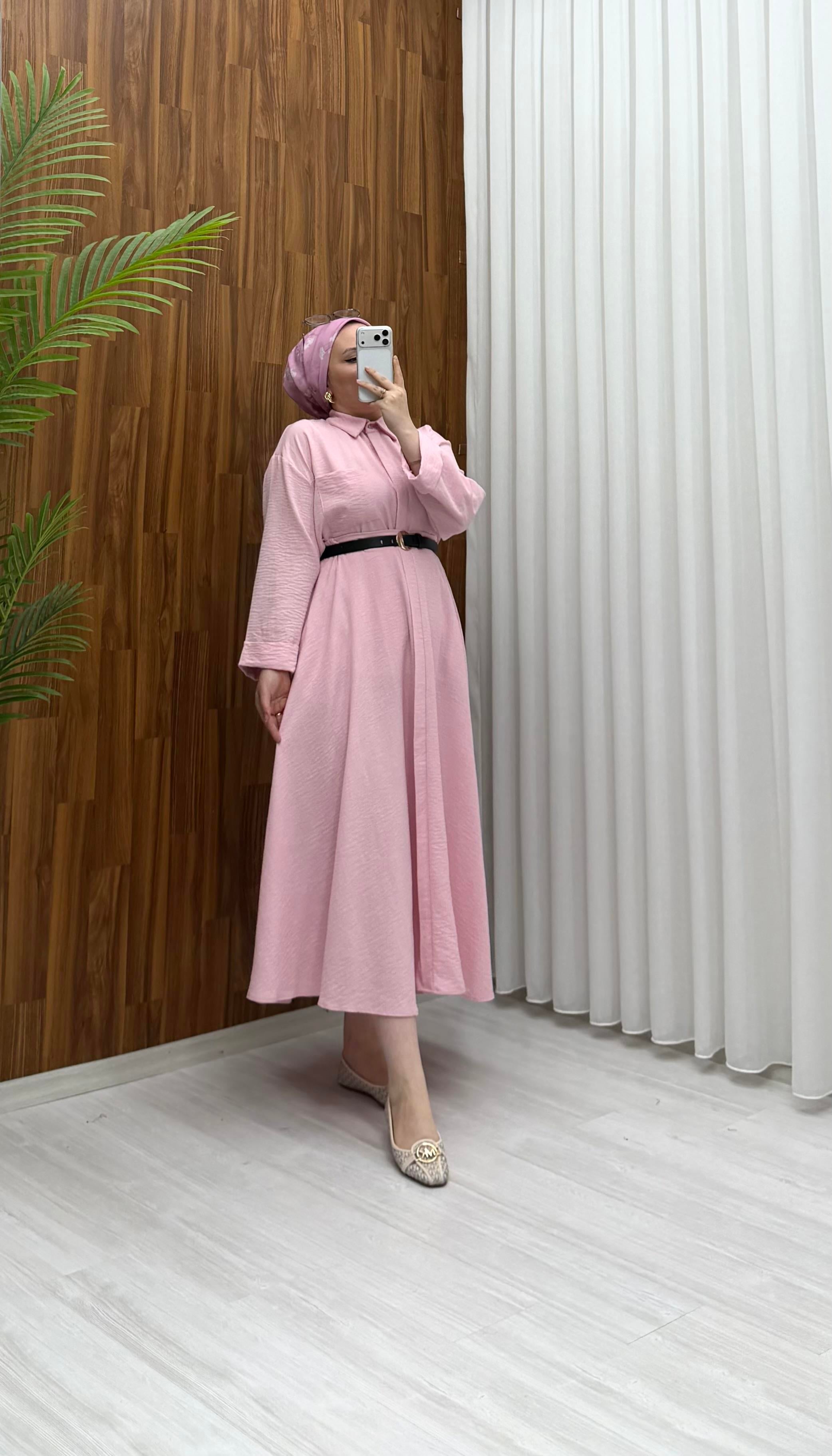 Qup Lalin Etekli Takım Pembe 2032 