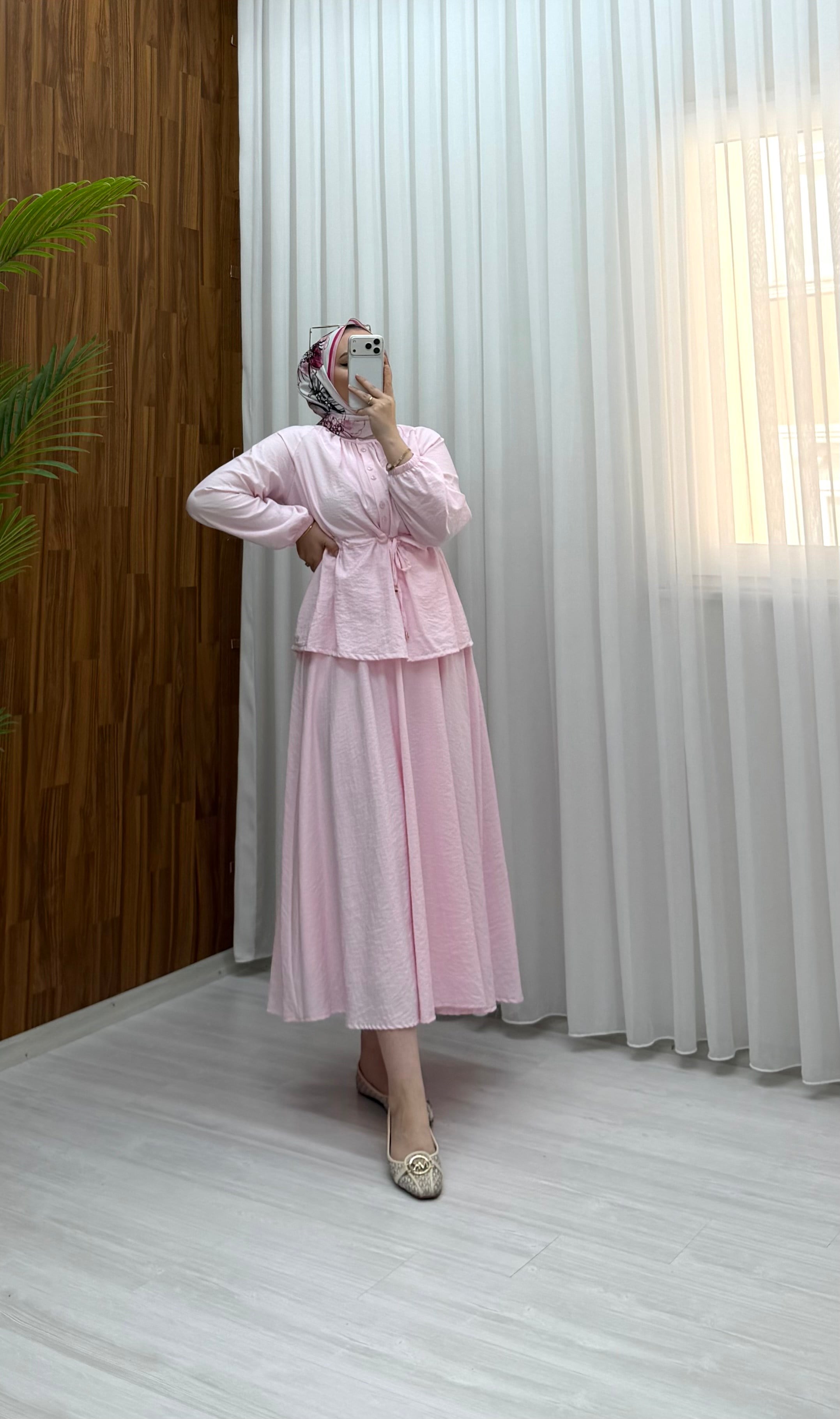 Binay Etekli Takım Pembe 2038 