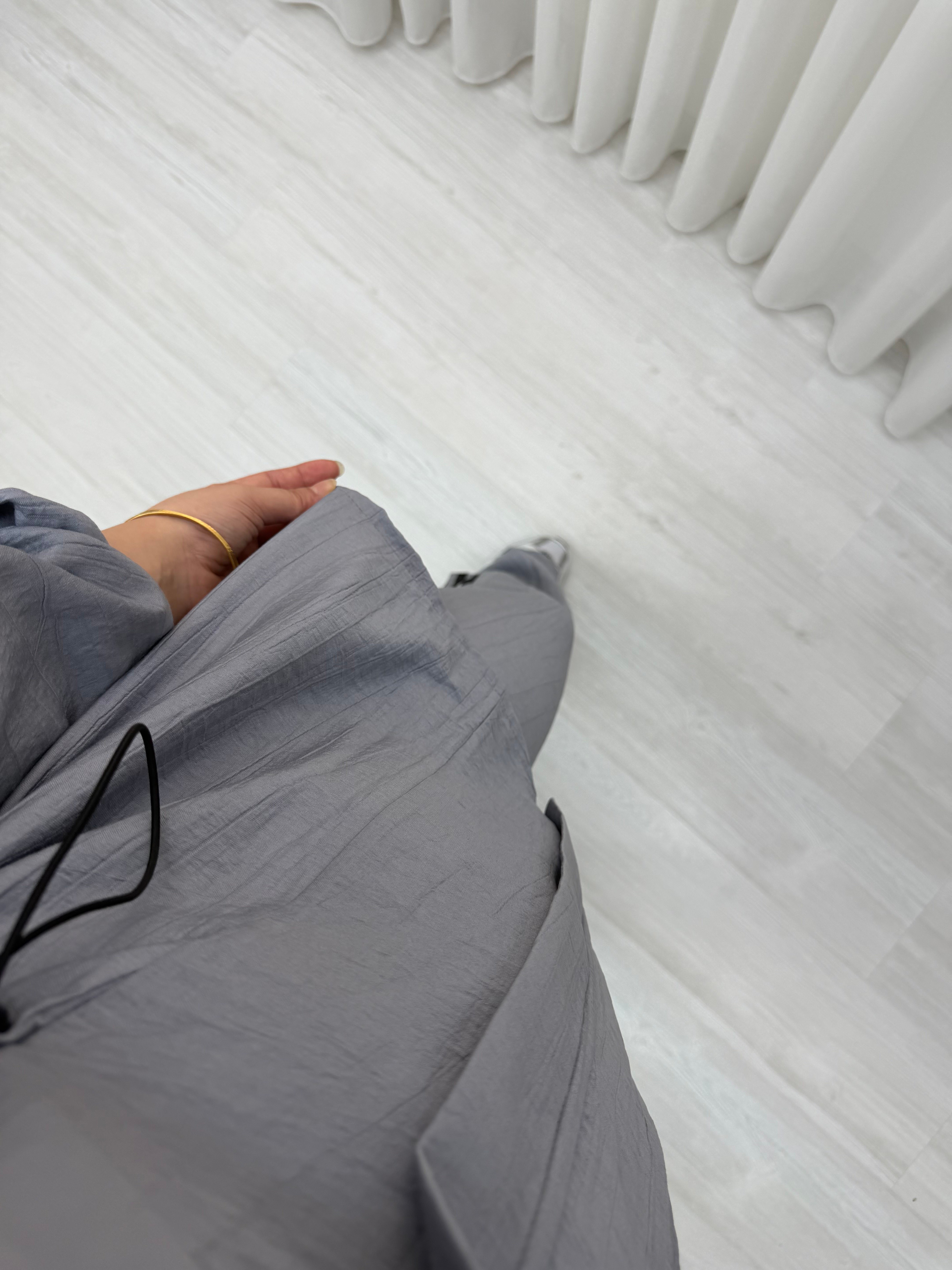 Plise Bürümcük Kumaş Spor Takım Antrasit 22910 