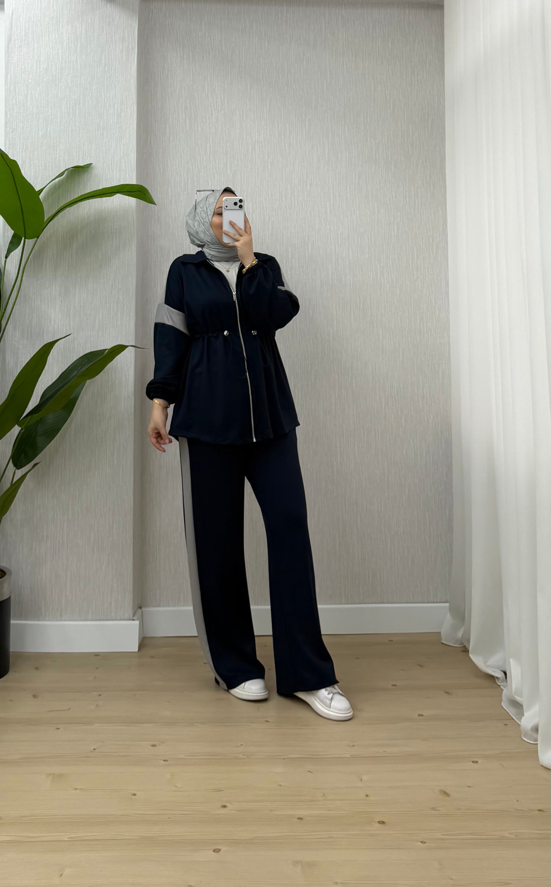 Plise Garnili Oysho Takım Lacivert 22945 